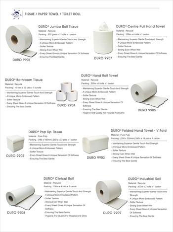 Paper High quality tissue products.
