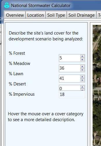 EPA National Stormwater Calculator Helpful Hints Land Cover Module Footprints of permeable pavement and