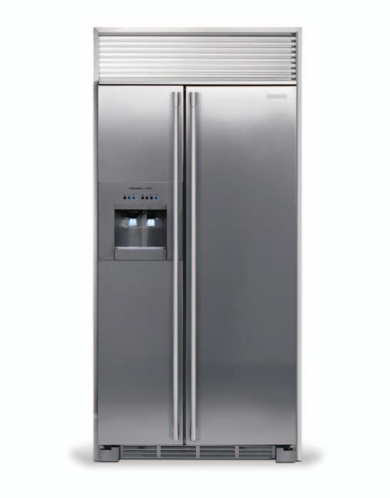 Counter-Depth Refrigerator E3CS78HPS professional series 3 CU. FT. COUNTER-DEPTH REFRIGERATOR Shown with optional Louvered Trim Kit (PN# 4480).