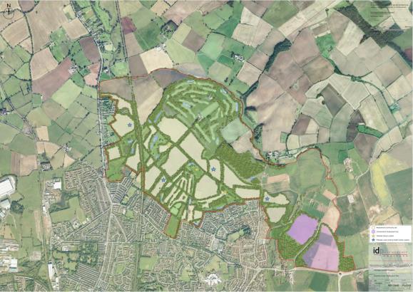 Skerningham Context Working assumptions: Around 4,000 new homes in total - 2,000 to be delivered during plan period up to 2036 New strategic highway connection between A1 to A66 and/or new internal