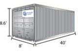 Generator Enclosure Characteristics 20 Container Payload: 48,600lbs Tare Weight: 5,015lbs Cubic Capacity 1,164cu.