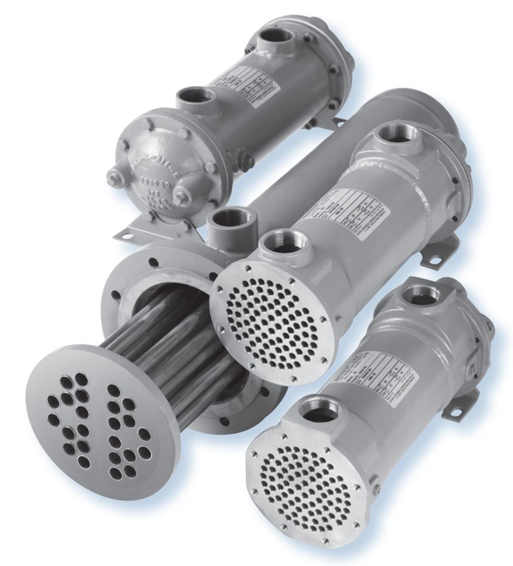 Shell & Tube Heat Exchangers PRE-ENGINEERED FOR GENERAL APPLICATIONS SX2000 Pre-engineered fixed tubesheet construction made with cast iron, steel and copper.