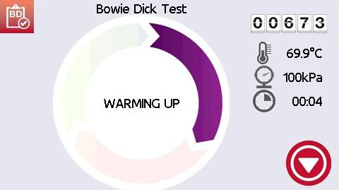 6.6 Running a Bowie-Dick Test The BOWIE-DICK test is used to ensure proper air removal is occurring in a pre-vacuum autoclave.