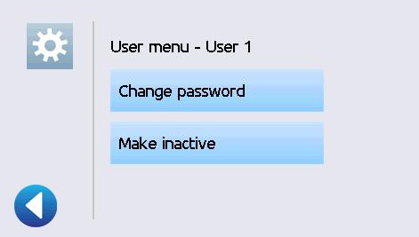 On the next screen select Change password.