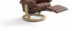 77 H: 100/110 D: 76 Stressless Consul (S) Classic Chair, W: 72 H: 94 D: 70 Seat height: 38 Stressless Crown (S) Classic Chair, W: 71 H: 96 D: 75 Seat height: 40 Stressless Garda (S) Classic Chair, W: