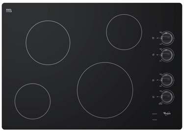 Cooktop -Dishwasher-Safe Control Knobs -Infinite Heat Controls -Cabinet: D3BC36 G7CE3034XS STAINESS STEEL W5CE3024XS W5CE3024XS 30 Electric Cooktop