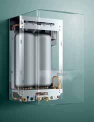 in Britain every year. Furthermore, condensing combination boilers require no hot water cylinder or cold water storage tank, minimising the space they occupy.