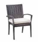 Required space for dining set (approximately): 12 x 9 Suitable outdoor space: Interlocking, Concrete, Deck and Sunroom -Made of double walled all-weather resin wicker -Resists fading, cracks and