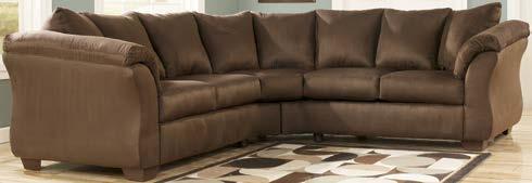 STATIONARY UPHOLSTERY SECTIONALS 75001 DARCY SALSA -55-56 Sectional -25