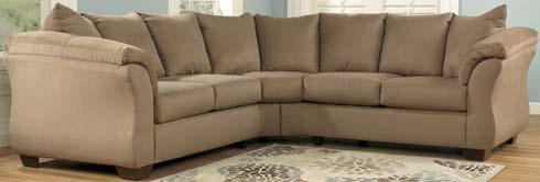 Sectional w/half Wedge 75002 DARCY MOCHA -55-56 Sectional -25 
