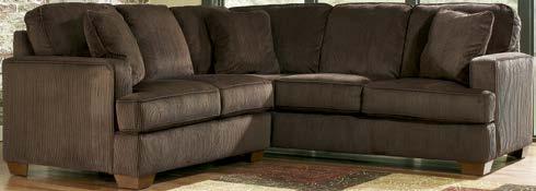 STATIONARY UPHOLSTERY SECTIONALS 75005 DARCY COBBLESTONE -55-56