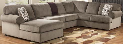 STATIONARY UPHOLSTERY SECTIONALS 30703 COWAN MOCHA 16-34-67 Sectional -17 RAF Corner Chaise -34 Armless
