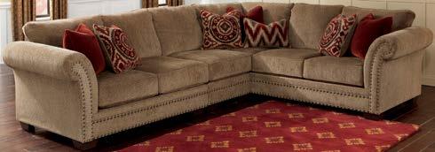 BENCHCRAFT INTRODUCTION 83500 ARLETTE TRUFFLE -48-67 Sectional -48