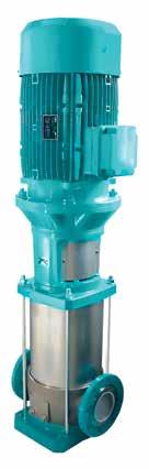 CV Stainless-Vertical CV Advantages A vertical, multistage, high pressure pump in compact