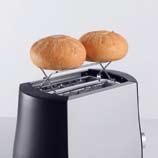 a slice of toast gets stuck Stop button Sensor electronics and selfcentring of slices ensure