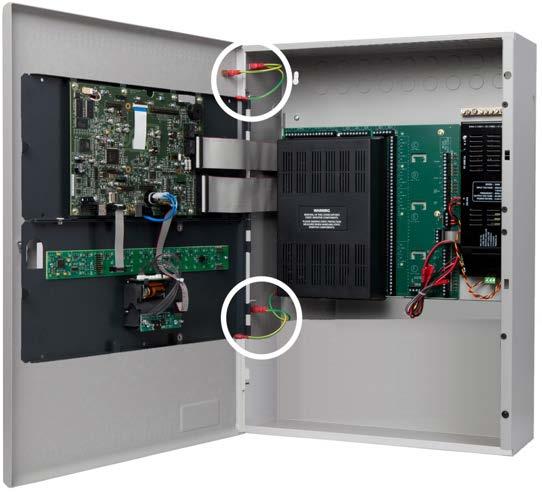 Section 2: Installation Mounting the FireNET L@titude Fire Alarm Control Panel Electronic components within the panel are vulnerable to damage from electrostatic discharge.