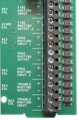 This terminal provides power and trouble signaling from the power supply.