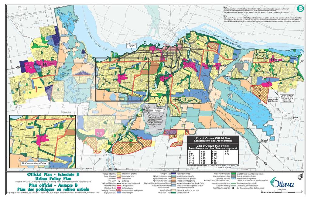 Planning Rationale Zoning By-law Amendment Application October 2011 3.2 CITY OF OTTAWA OFFICIAL PLAN (2003) The subject site is designated Mixed Use Centre under the Official Plan of Ottawa.