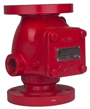 Alarm valve MODEL: SDH-AVA Alarm Valve is a double seated clapper check valve with grooved seat design, which ensures positive water flow for alarm operation and is designed for installation in wet