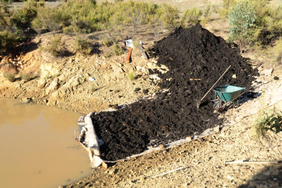 Most dams are dug into subsoil and are difficult