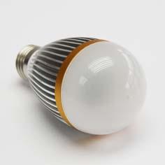 6*1W LED Light Bulb 6 LEDs Luminous flux 500lm Aluminum housing E27 Base Frosted PC Lens Warm white/white color