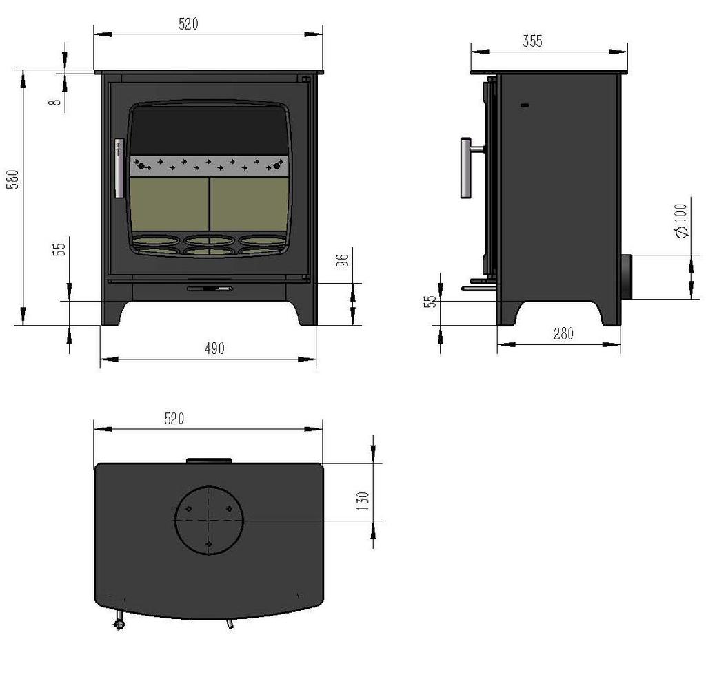 SPECIFICATIONS Non-Smoke Control Areas If the appliance is to be used in an non smoke exempt area, you can remove the restriction bolt which is located