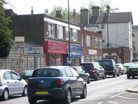 The shops on Thorne Road opposite the site of Odeon