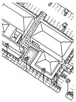 Use. the street with least traffic volume for ingress and egress for properties with frontage on more than one street. c. Parking Area Design. See Section 1I.E. "Parking Facilities." 5.