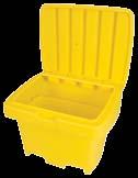 95 SOS TM STORAGE BINS Roto-molded of LLDPE Double wall lockable lid Unique stackable and nestable design