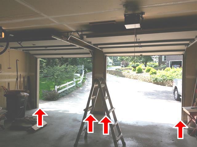 3.5 The electronic eyes for garage door(s) are missing