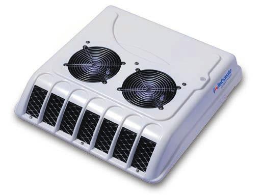 Cooler 5 Part Number 9023843 Color White Cooling capacity 17,000 BTU/h (5.0 kw) Refrigerant R134a Nominal voltage 12 V Max. power consumption at 12 V 15 A Max.