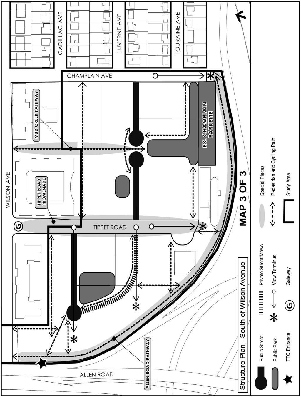 Map 3, Structure Plan South of Wilson Avenue Staff report