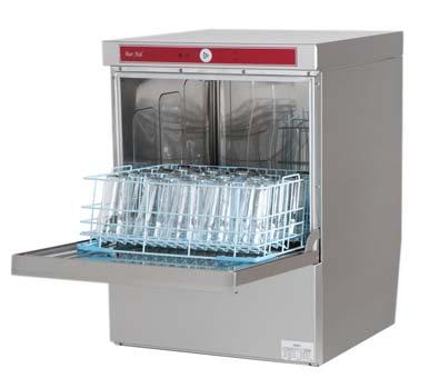 500S Glasswasher A high performance, high capacity 500 x 500mm basket glasswasher with a comprehensive specification designed to deliver up to 1500 sparkling clean glasses per hour.