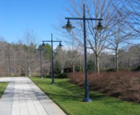 Coordinate the lighting plan with the landscape plan to ensure pedestrian areas are well-lit and that any conflict between trees and light fixtures is avoided. 3.