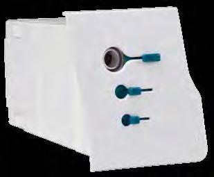 4 mm), 3/8 in (9.5 mm) and 7/8 in (22 mm) ViroSafe VisiClear Filter VisiClear. Safeport Technology prevents the clinician from accidental touching an exposed port when not in use.