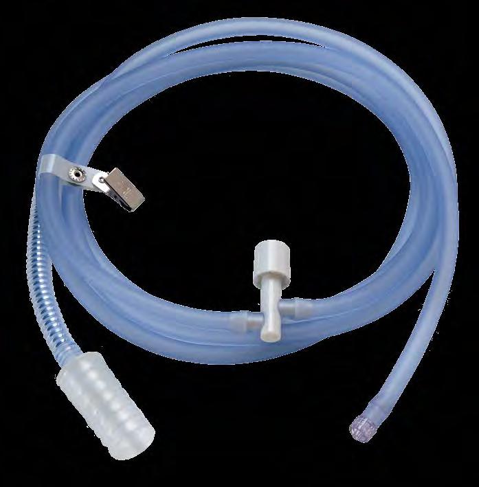 The surgical plume evacuation is controlled via the surgical plume removal valve.