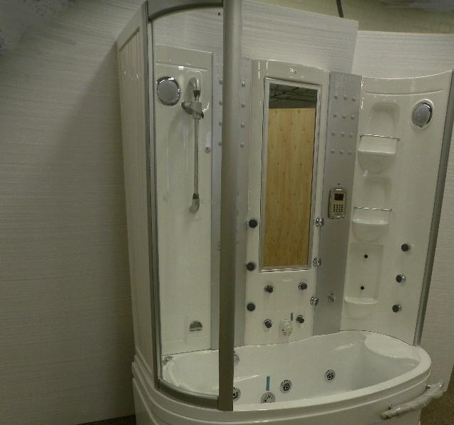 Step 5 3/16 x5/8 Screws Drill 1/16 pilot holes first Lift the fixed glass frame onto the bathtub as shown; slide it into the aluminum extrusion of the left side panel.