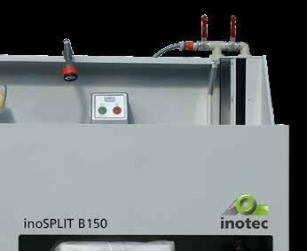 inosplit B150 The compact waste water system for tool cleaning and waste water treatment Benefits at a glance Compact design Requires little space Simple operation Integrated washbasin Integrated