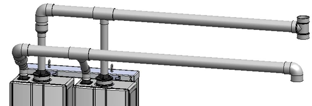Common Vent Maximum Equivalent Vent Lengths For the table below: Header is the main vent pipe into which several vents connect Vent Length is the distance from the end of the header to the vent
