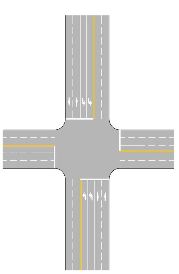 All options include the following improvements: Westbound dual left turn lanes Northbound dual