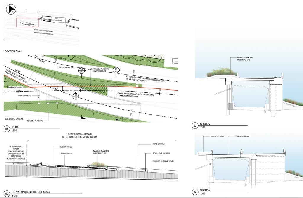 196 WESTCONNEX M4 EAST Urban Design and Landscape Plan Figure 6-5 -