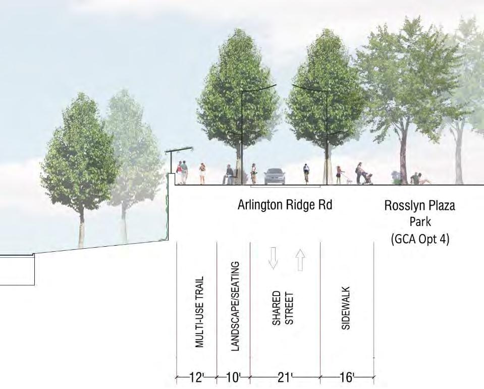 Proposed section 12 multi-use trail east of Arlington Ridge
