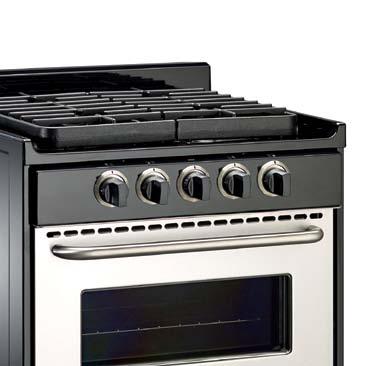24 UNIQUE white MODEL (shown) OPERATION DIMENSIONS: COOKING SURFACE HEIGHT black stainless/ black UGP-24 S/S Propane (LPG), Natural Gas (NG) option - NG orifices not included oven: 14 x 19 x 19