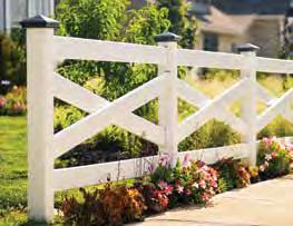 Available with Texture, our post & rail fence offers the