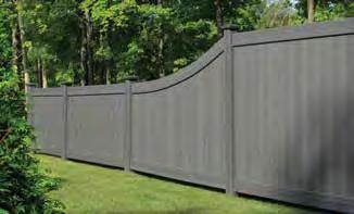 These specially designed fence sections provide an aesthetically appealing way to unify