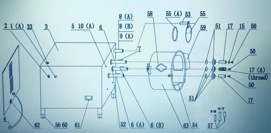 2. Diagram of Main Parts Description of Main Parts Part No. Description Part No.