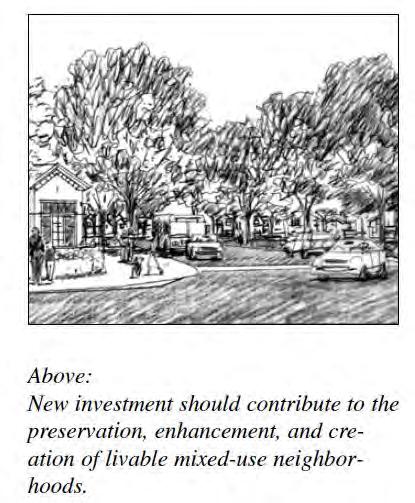 2006 Community Character Page ii Community Character Planning and design concepts reflect the scale, pedestrian orientation and block patterns found on Main Street and adjacent traditional