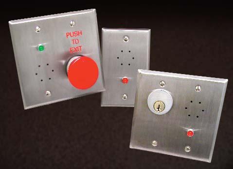 These door pull stations mount to 1-gang box. Also offered with matching color back box.