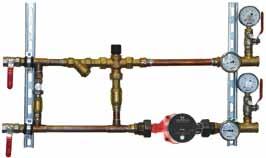 RMG Mixing point The main function of the mixing point is to control, jointly with the control system, the temperature of supplied water in water heaters.