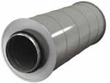 AKS / SAKS Circular duct silencers ACCESSORIES Round duct silencers AKS/SAKS can be mounted into a system of round air ducts. These silencers have good sound attenuation characteristics.